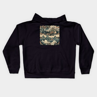 Mountains Painting Eastern Kids Hoodie